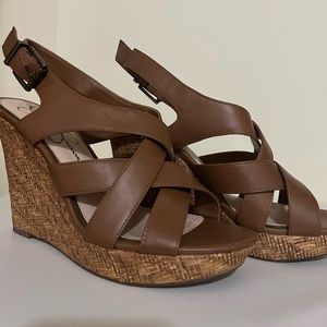 Jessica Simpson Brown Wedge Heels